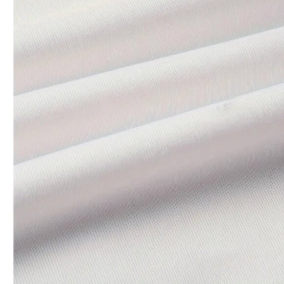 Callie Lives Red Heart on My Chest White Crew Neck Loose Fit Pullover Sweatshirt - Picture 5 of 5